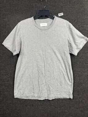 Ovadia & Sons Cotton Tee Luxury Basic Short Sleeve Shirt Size L Gray